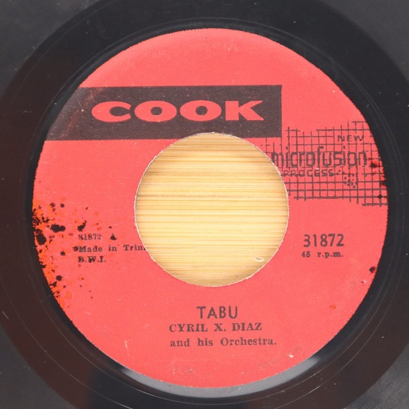 CYRIL X. DIAZ - TABU / LIMBO - REGGAE SKA45 COOK RED LABEL...